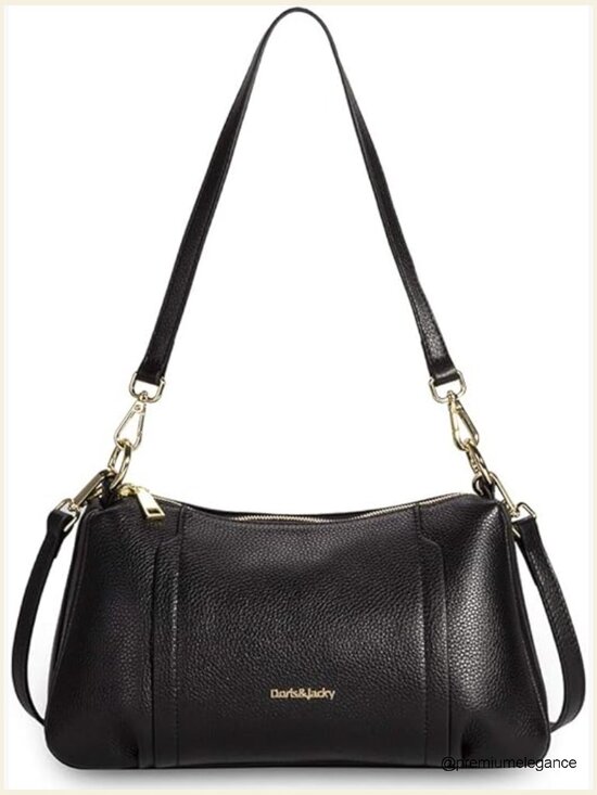Handbags - Genuine Leather Shoulder Crossbody Purse Two Straps Hobo Bag